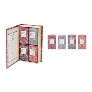 William Morris Strawberry Thief Patchouli & Red Berry Guest Soaps Set - 4x50g